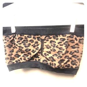 Leopard Print Tube Top Bra